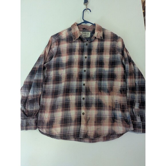 Franklin Flannels Tops - Franklin Flannels Long Sleeve Button Up Shirt Top Size M/L Cabincore Upcycled